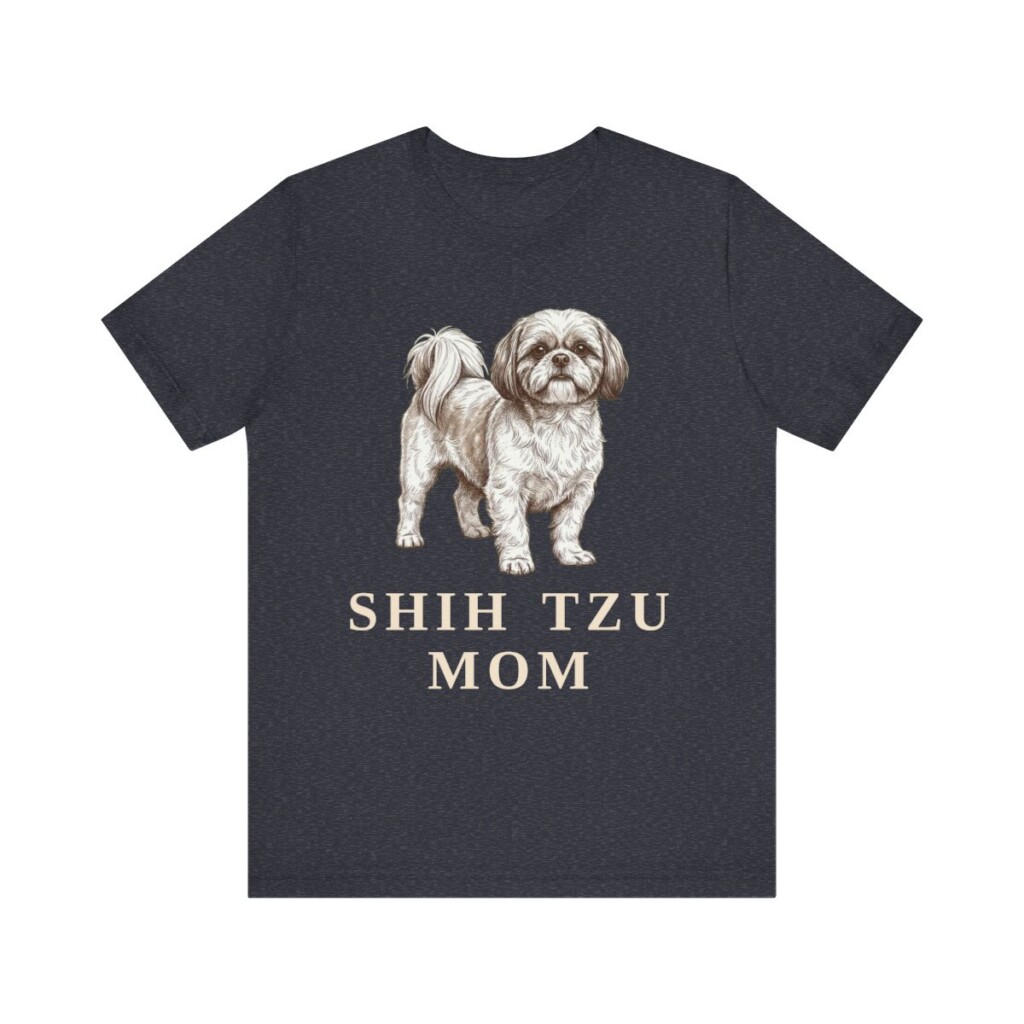 Shih Tzu Mom Shirt, Vintage Dog Sketch Tee, Dog Mom Gift Shih Tzu Mom Shirt, Vintage Dog Sketch Tee, Dog Mom Gift