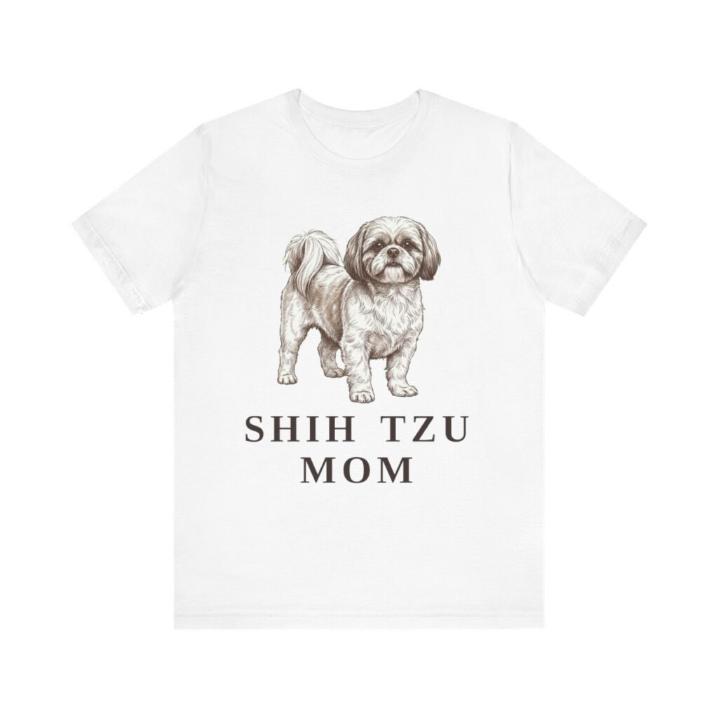 Shih Tzu Mom Shirt, Vintage Dog Sketch Tee, Dog Mom Gift Shih Tzu Mom Shirt, Vintage Dog Sketch Tee, Dog Mom Gift