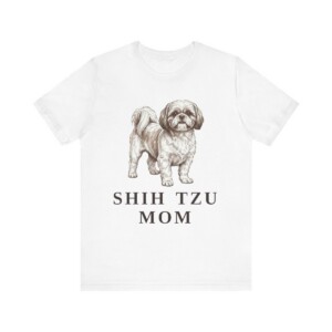 Shih Tzu Mom Shirt, Vintage Dog Sketch Tee, Dog Mom Gift