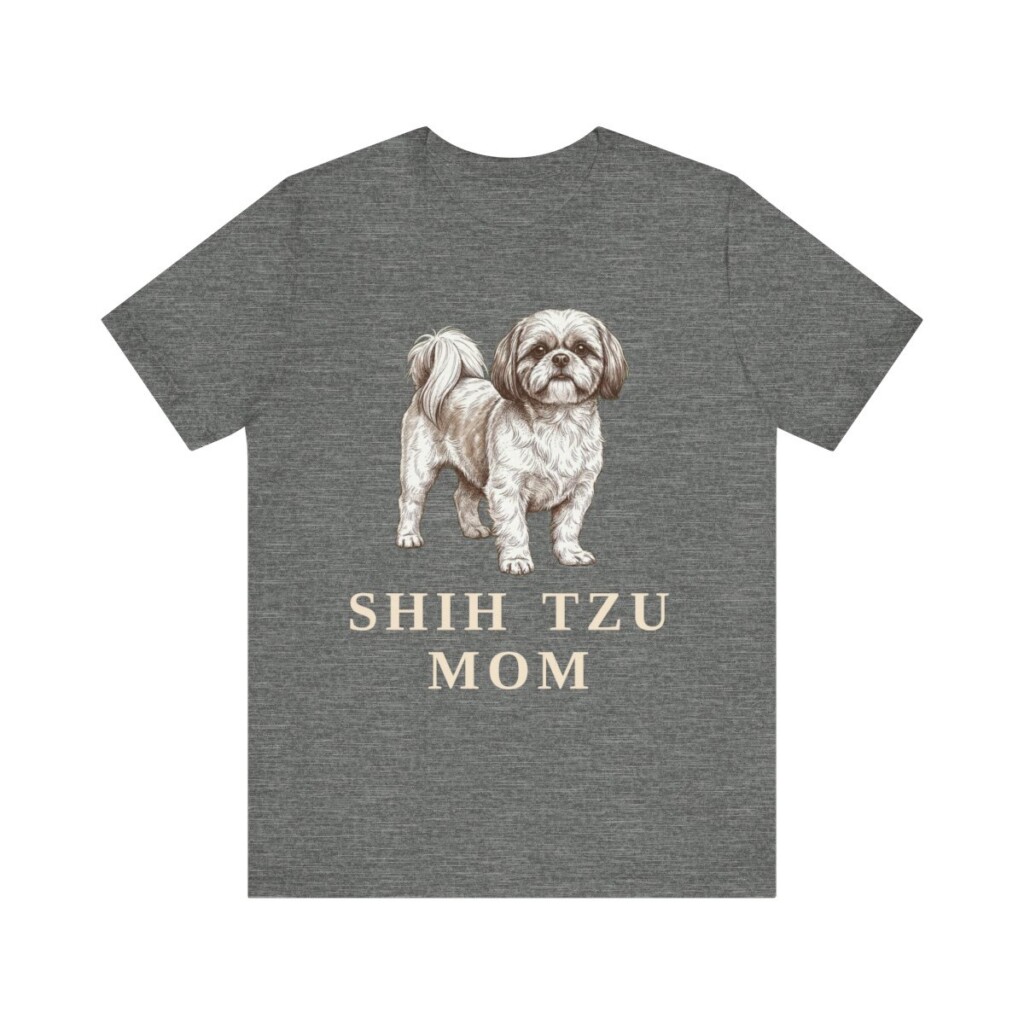 Shih Tzu Mom Shirt, Vintage Dog Sketch Tee, Dog Mom Gift Shih Tzu Mom Shirt, Vintage Dog Sketch Tee, Dog Mom Gift