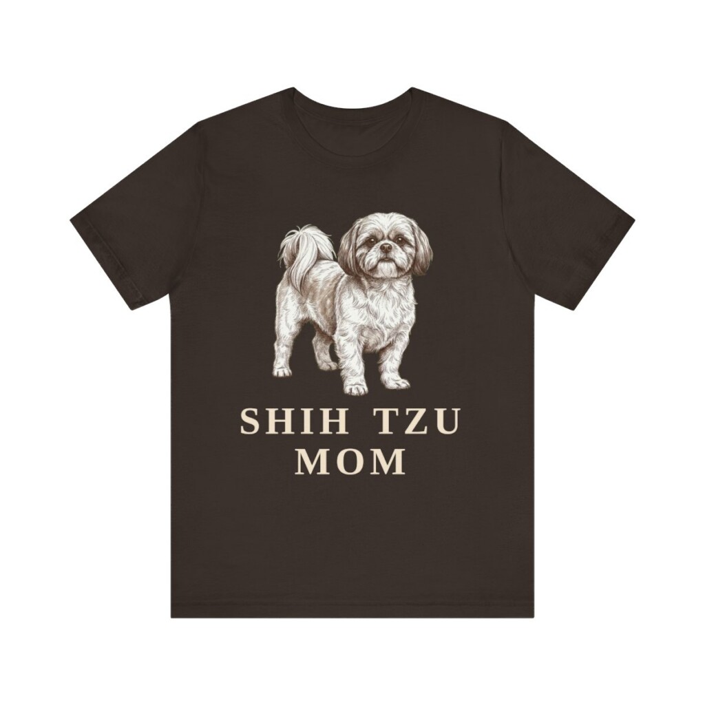 Shih Tzu Mom Shirt, Vintage Dog Sketch Tee, Dog Mom Gift Shih Tzu Mom Shirt, Vintage Dog Sketch Tee, Dog Mom Gift