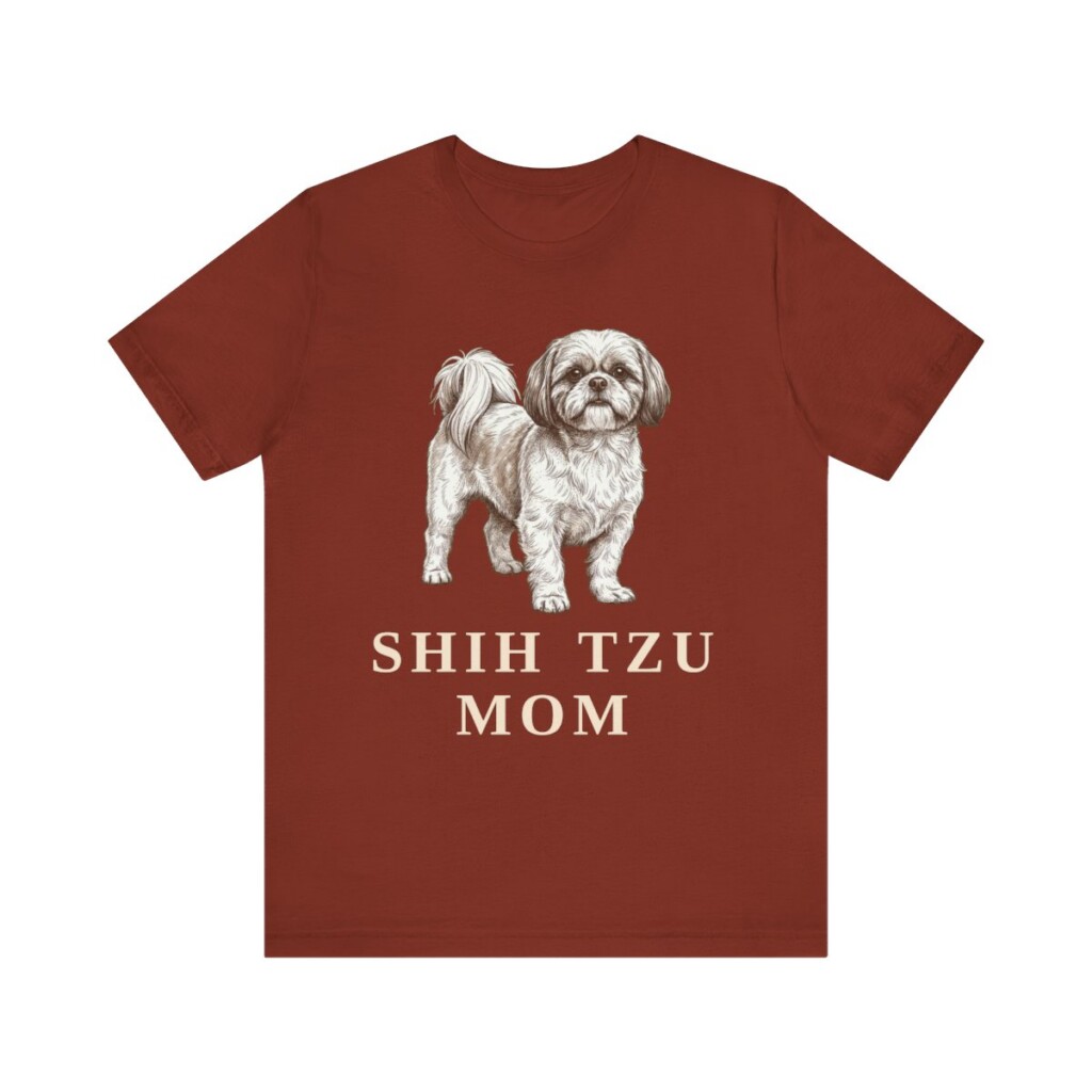 Shih Tzu Mom Shirt, Vintage Dog Sketch Tee, Dog Mom Gift Shih Tzu Mom Shirt, Vintage Dog Sketch Tee, Dog Mom Gift