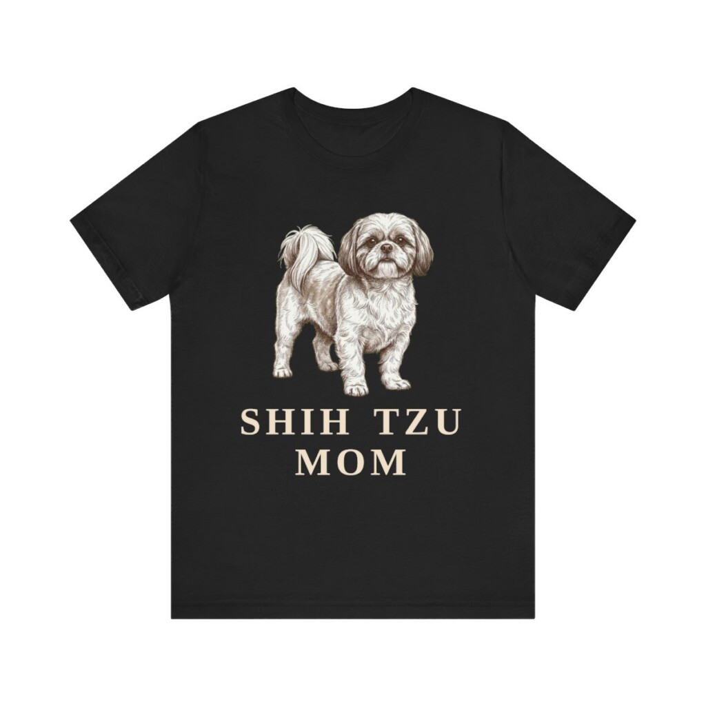 Shih Tzu Mom Shirt, Vintage Dog Sketch Tee, Dog Mom Gift Shih Tzu Mom Shirt, Vintage Dog Sketch Tee, Dog Mom Gift