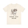 Shih Tzu Mom Shirt, Vintage Dog Sketch Tee, Dog Mom Gift Shih Tzu Mom Shirt, Vintage Dog Sketch Tee, Dog Mom Gift