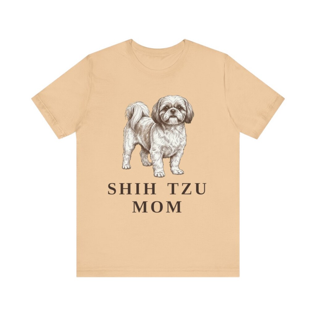 Shih Tzu Mom Shirt, Vintage Dog Sketch Tee, Dog Mom Gift Shih Tzu Mom Shirt, Vintage Dog Sketch Tee, Dog Mom Gift
