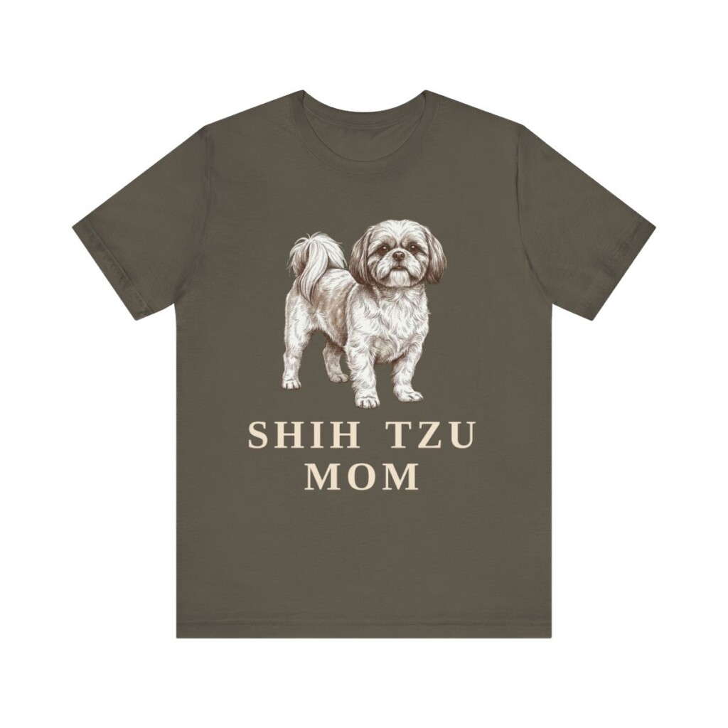 Shih Tzu Mom Shirt, Vintage Dog Sketch Tee, Dog Mom Gift Shih Tzu Mom Shirt, Vintage Dog Sketch Tee, Dog Mom Gift