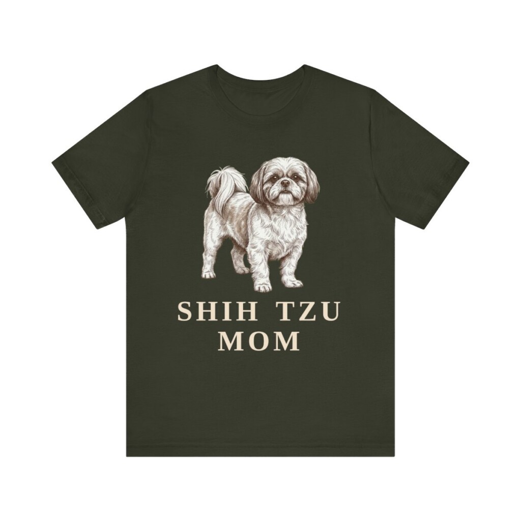 Shih Tzu Mom Shirt, Vintage Dog Sketch Tee, Dog Mom Gift Shih Tzu Mom Shirt, Vintage Dog Sketch Tee, Dog Mom Gift