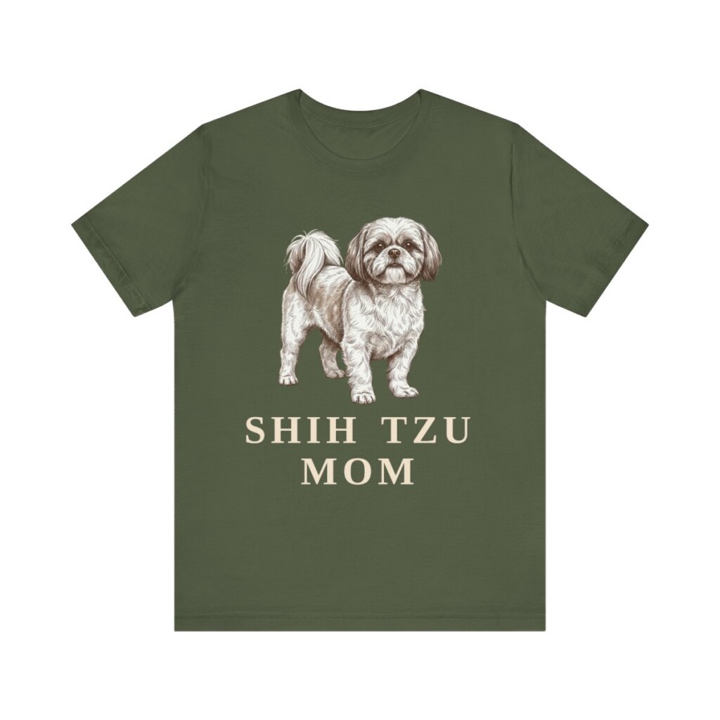 Shih Tzu Mom Shirt, Vintage Dog Sketch Tee, Dog Mom Gift Shih Tzu Mom Shirt, Vintage Dog Sketch Tee, Dog Mom Gift