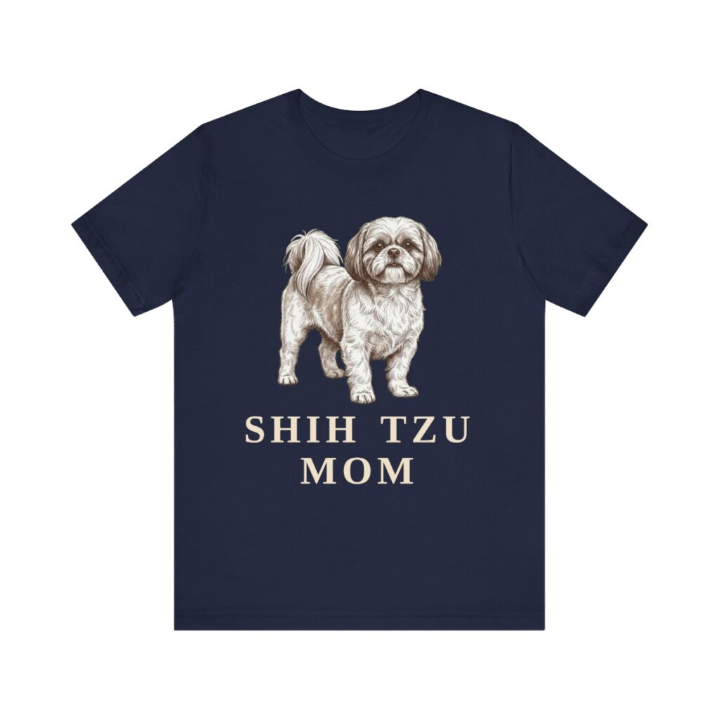 Shih Tzu Mom Shirt, Vintage Dog Sketch Tee, Dog Mom Gift Shih Tzu Mom Shirt, Vintage Dog Sketch Tee, Dog Mom Gift