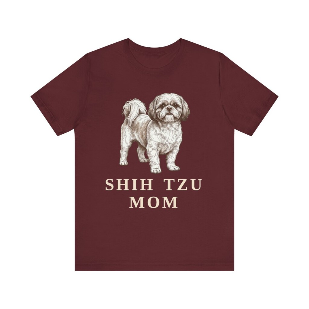 Shih Tzu Mom Shirt, Vintage Dog Sketch Tee, Dog Mom Gift Shih Tzu Mom Shirt, Vintage Dog Sketch Tee, Dog Mom Gift