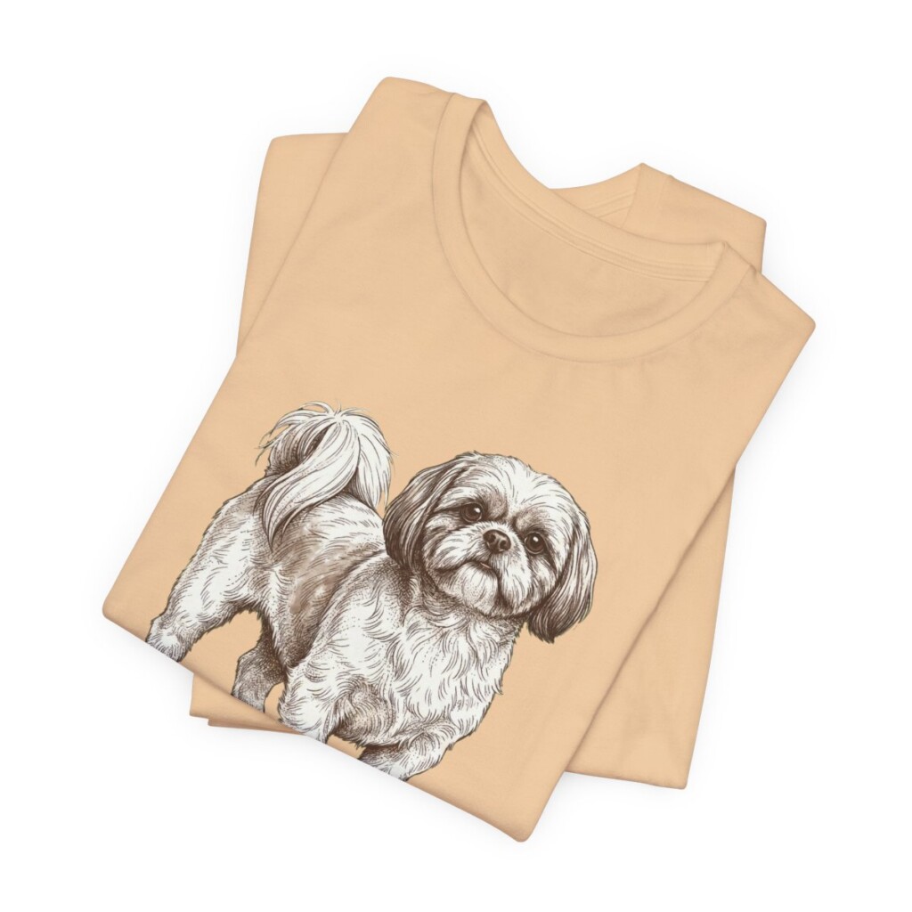 Shih Tzu Mom Shirt, Vintage Dog Sketch Tee, Dog Mom Gift Shih Tzu Mom Shirt, Vintage Dog Sketch Tee, Dog Mom Gift