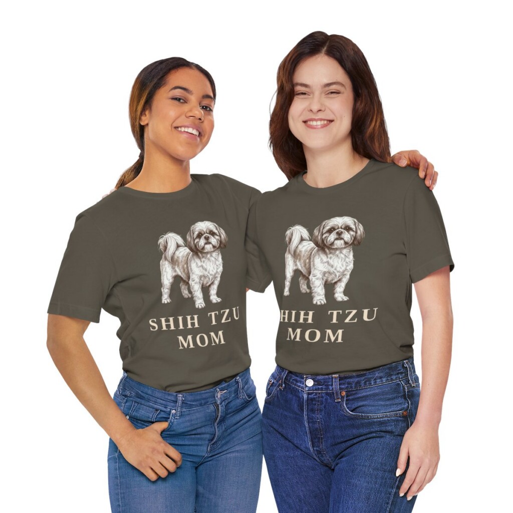 Shih Tzu Mom Shirt, Vintage Dog Sketch Tee, Dog Mom Gift Shih Tzu Mom Shirt, Vintage Dog Sketch Tee, Dog Mom Gift