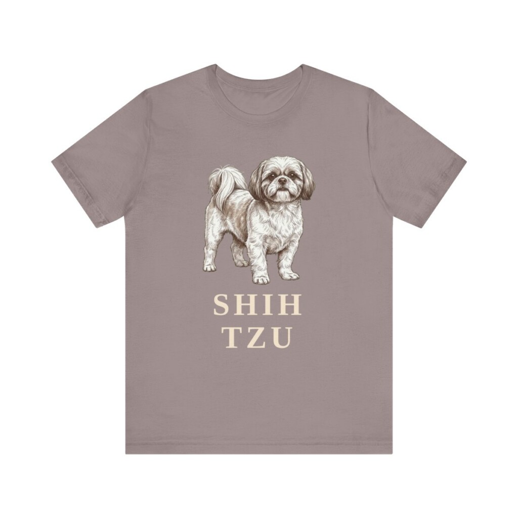 Shih Tzu Lover Shirt, Vintage Dog Sketch Tee, Dog Lover Gift