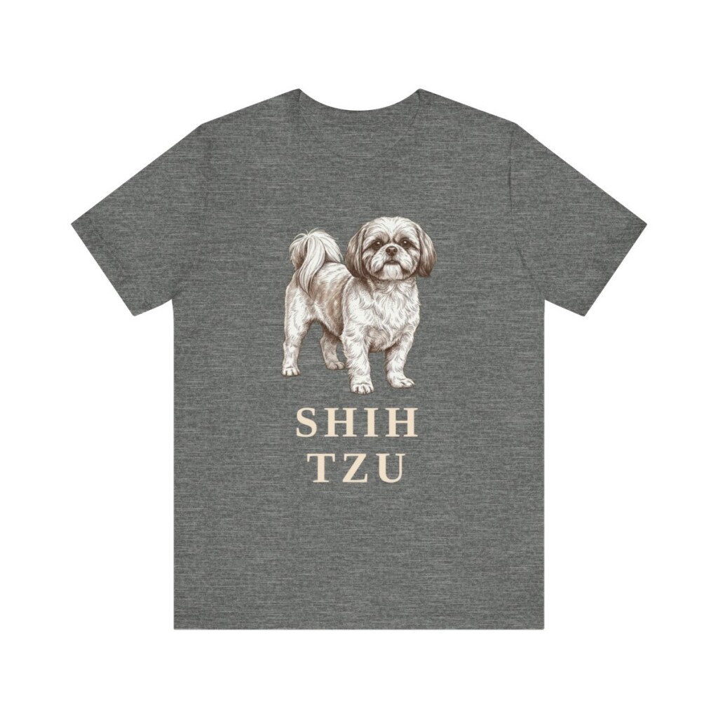 Shih Tzu Lover Shirt, Vintage Dog Sketch Tee, Dog Lover Gift