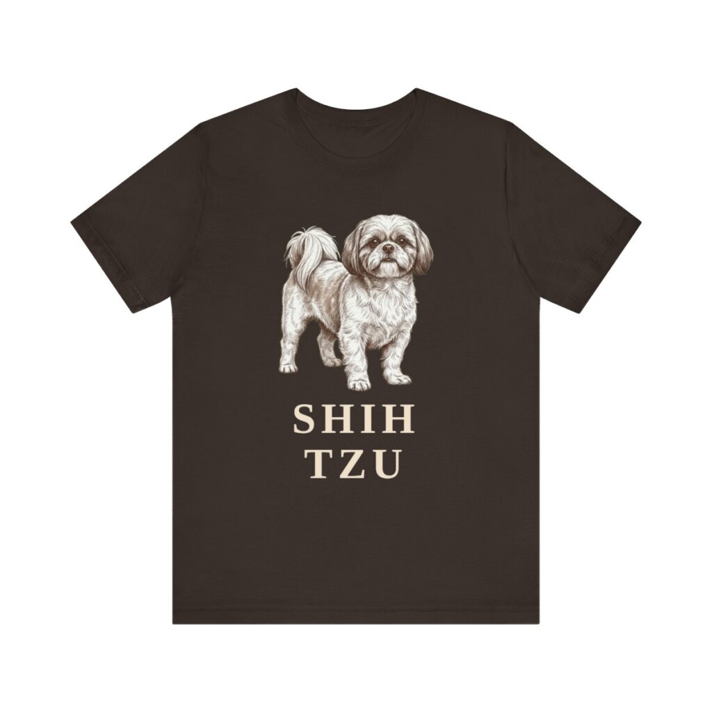 Shih Tzu Lover Shirt, Vintage Dog Sketch Tee, Dog Lover Gift