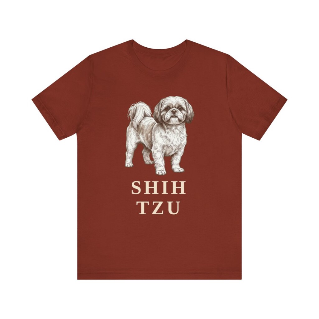 Shih Tzu Lover Shirt, Vintage Dog Sketch Tee, Dog Lover Gift