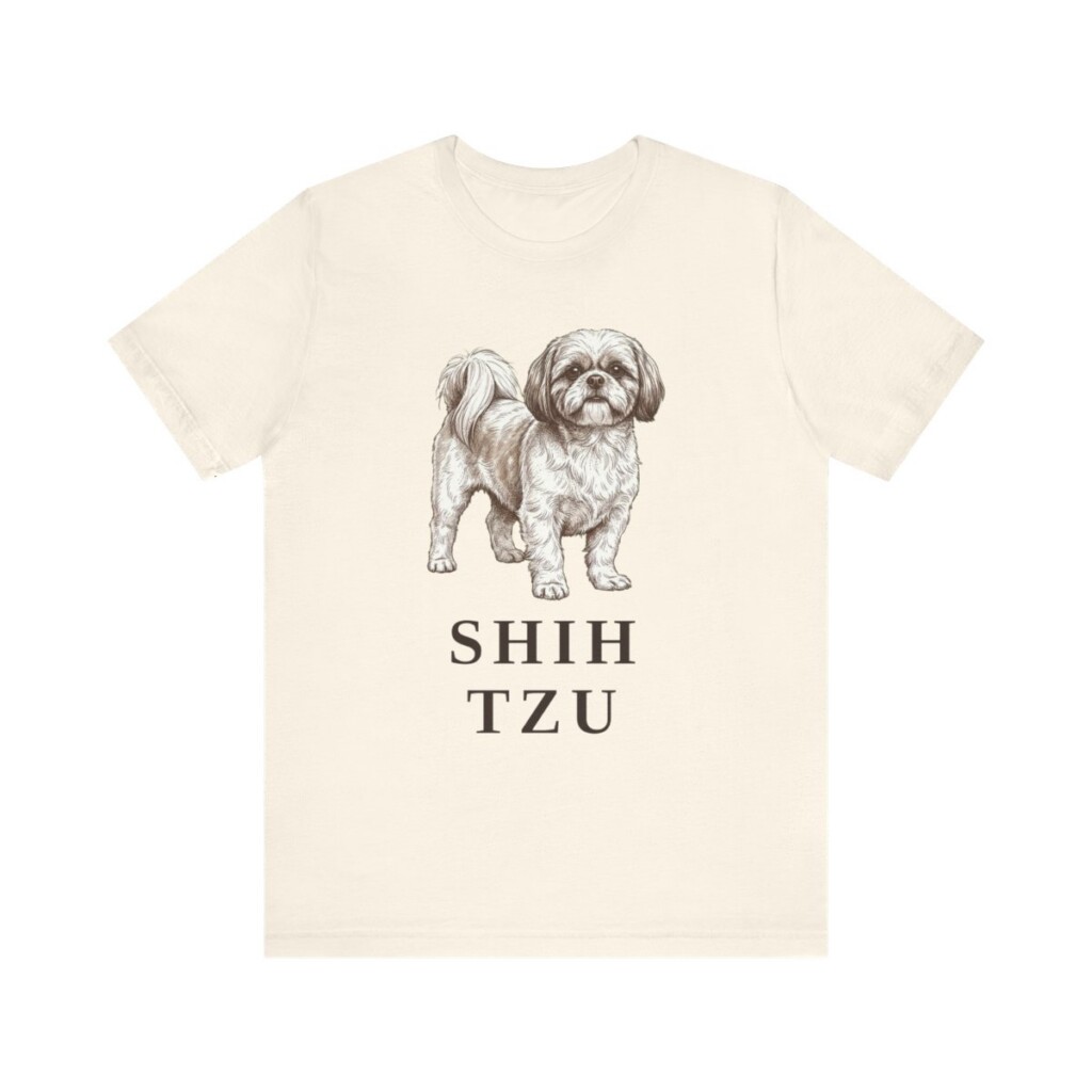 Shih Tzu Lover Shirt, Vintage Dog Sketch Tee, Dog Lover Gift