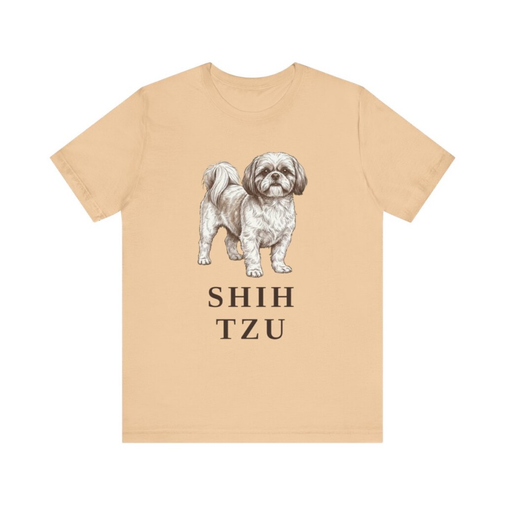 Shih Tzu Lover Shirt, Vintage Dog Sketch Tee, Dog Lover Gift