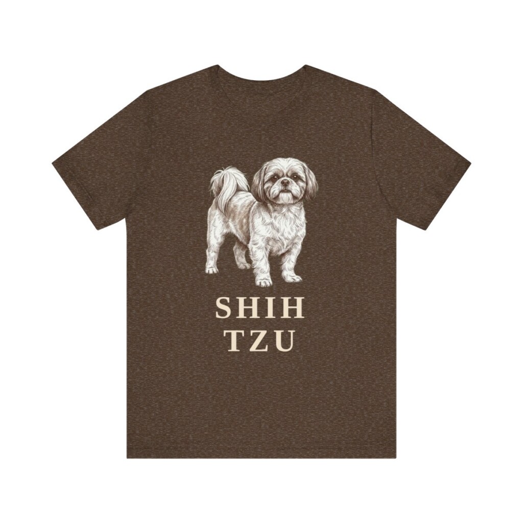 Shih Tzu Lover Shirt, Vintage Dog Sketch Tee, Dog Lover Gift