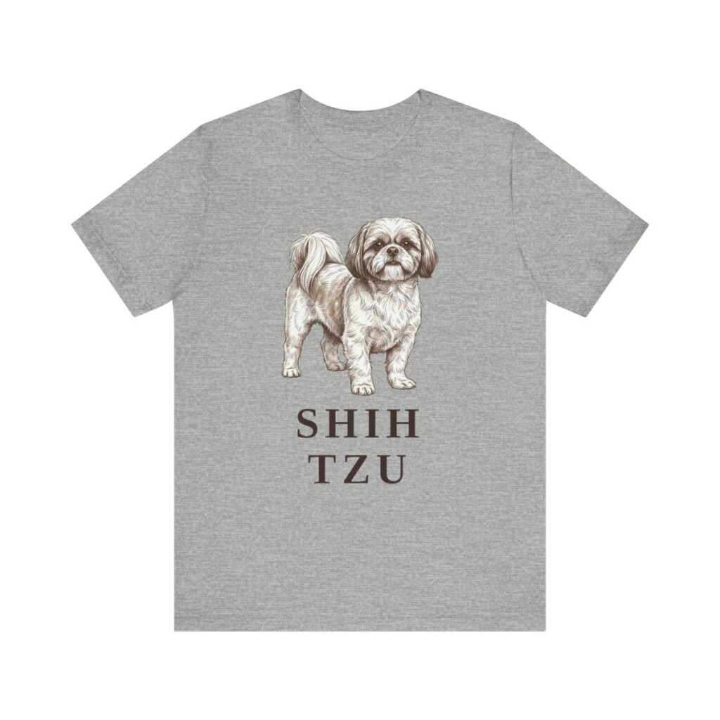 Shih Tzu Lover Shirt, Vintage Dog Sketch Tee, Dog Lover Gift