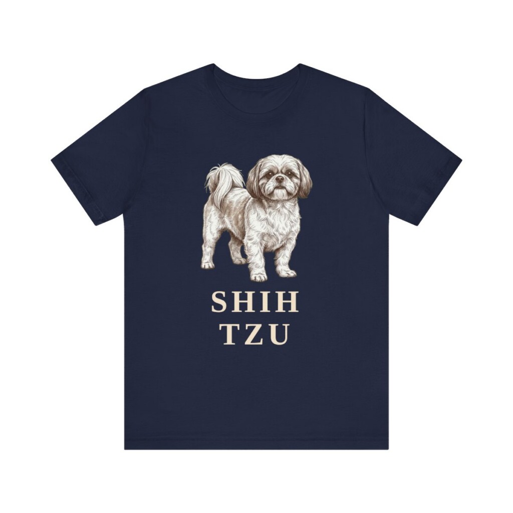 Shih Tzu Lover Shirt, Vintage Dog Sketch Tee, Dog Lover Gift
