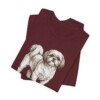 Shih Tzu Lover Shirt, Vintage Dog Sketch Tee, Dog Lover Gift