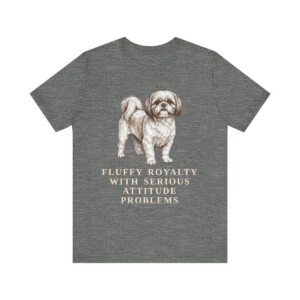 Shih Tzu Humor Shirt, Vintage Dog Sketch Tee, Dog Humor Gift