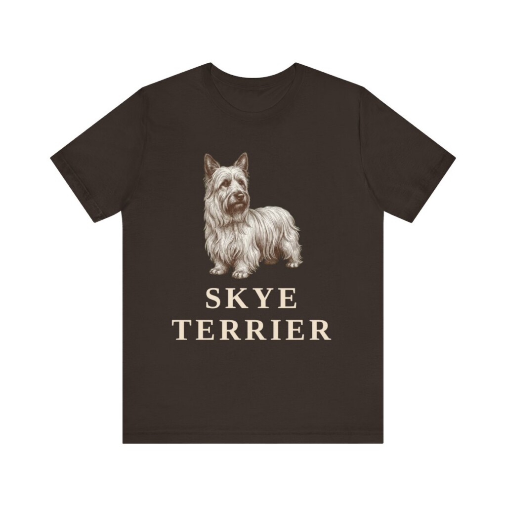 Skye Terrier Lover Shirt, Vintage Dog Sketch Tee, Dog Lover Gift