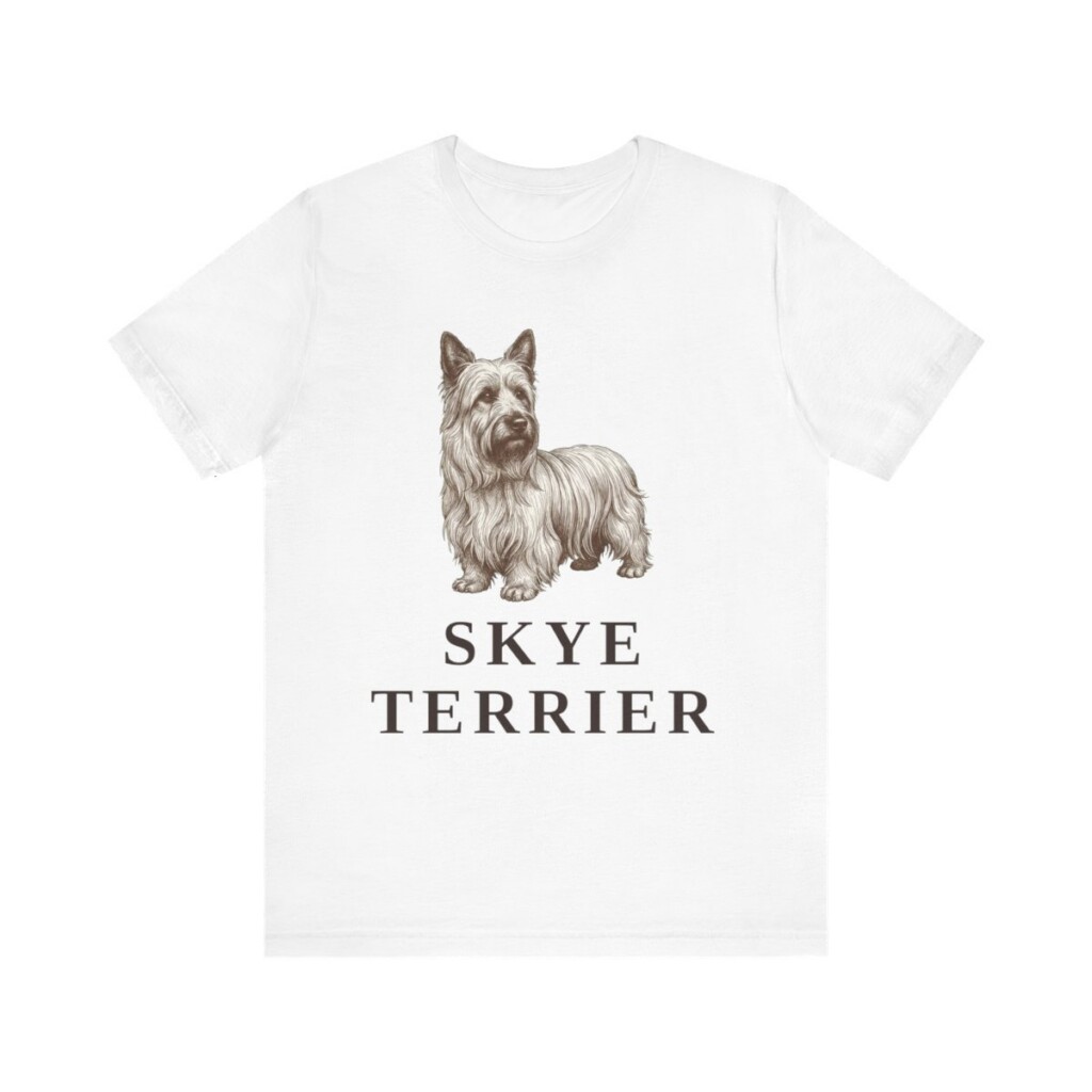 Skye Terrier Lover Shirt, Vintage Dog Sketch Tee, Dog Lover Gift
