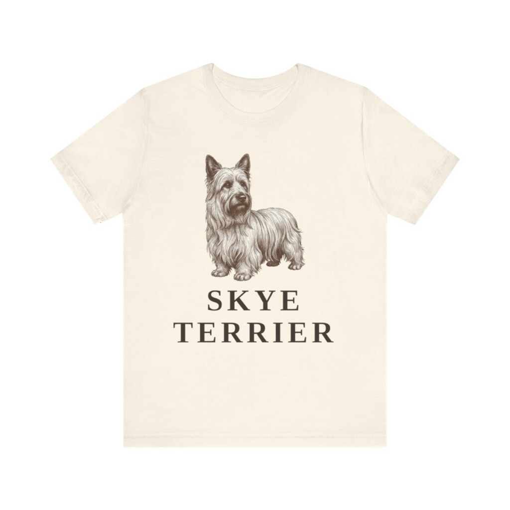 Skye Terrier Lover Shirt, Vintage Dog Sketch Tee, Dog Lover Gift