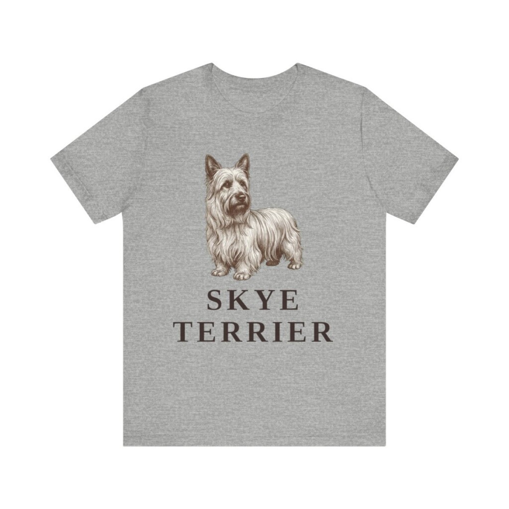 Skye Terrier Lover Shirt, Vintage Dog Sketch Tee, Dog Lover Gift