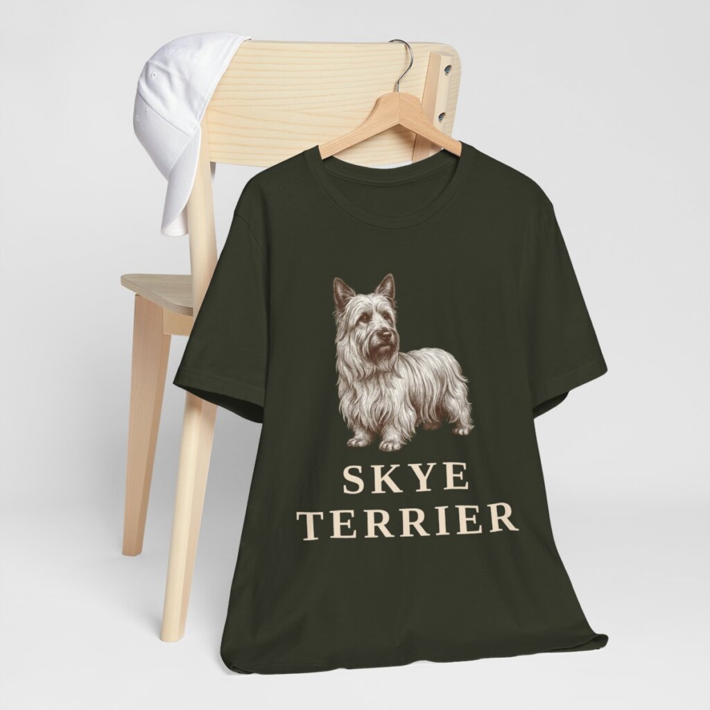 Skye Terrier Lover Shirt, Vintage Dog Sketch Tee, Dog Lover Gift