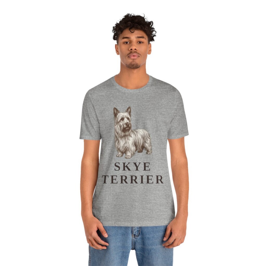 Skye Terrier Lover Shirt, Vintage Dog Sketch Tee, Dog Lover Gift