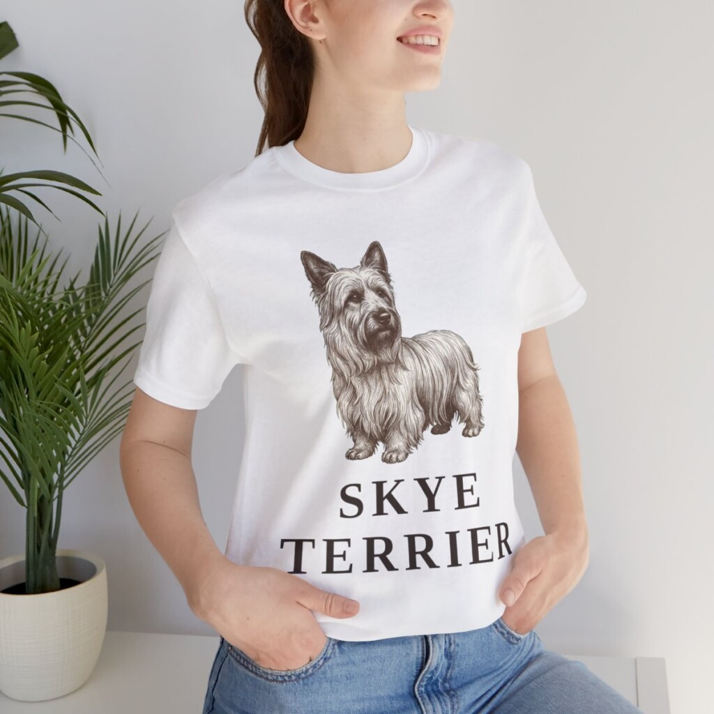 Skye Terrier Lover Shirt, Vintage Dog Sketch Tee, Dog Lover Gift