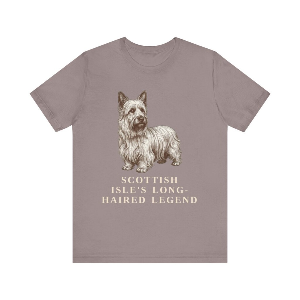 Skye Terrier Humor Shirt, Vintage Dog Sketch Tee, Dog Humor Gift