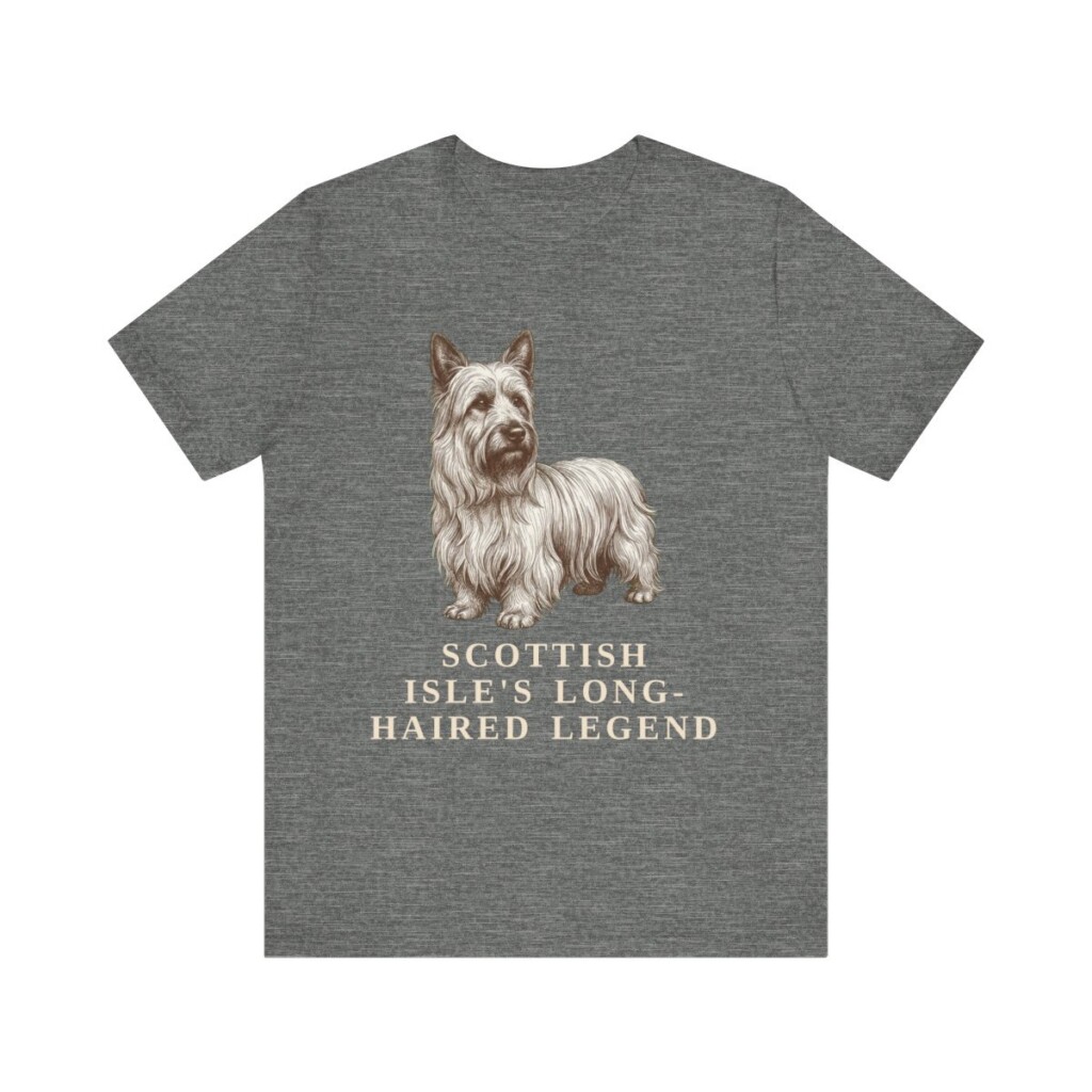 Skye Terrier Humor Shirt, Vintage Dog Sketch Tee, Dog Humor Gift
