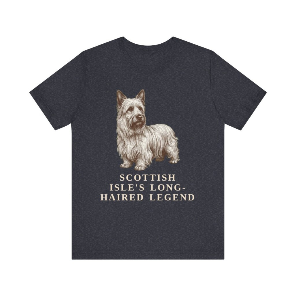 Skye Terrier Humor Shirt, Vintage Dog Sketch Tee, Dog Humor Gift