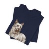 Skye Terrier Humor Shirt, Vintage Dog Sketch Tee, Dog Humor Gift