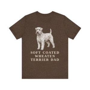 Soft Coated Wheaten Terrier Dad Shirt, Vintage Dog Sketch Tee, Dog Dad Gift