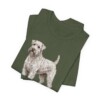 Soft Coated Wheaten Terrier Dad Shirt, Vintage Dog Sketch Tee, Dog Dad Gift
