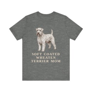 Soft Coated Wheaten Terrier Mom Shirt, Vintage Dog Sketch Tee, Dog Mom Gift