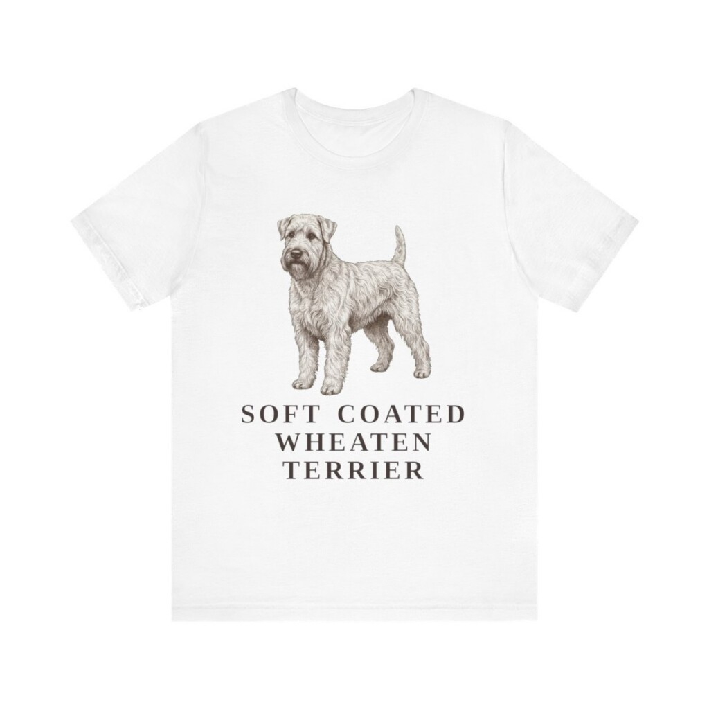 Soft Coated Wheaten Terrier Lover Shirt, Vintage Dog Sketch Tee, Dog Lover Gift