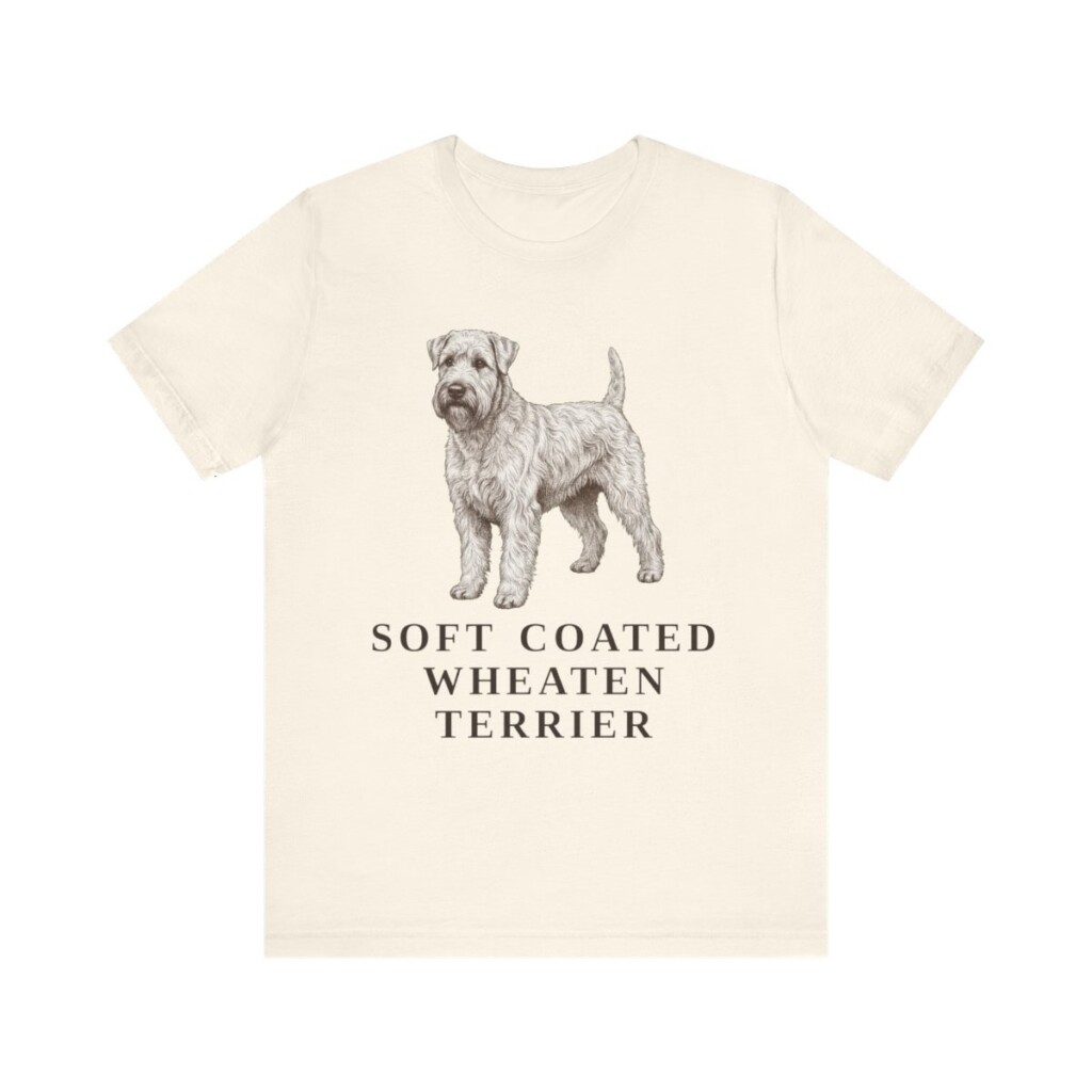 Soft Coated Wheaten Terrier Lover Shirt, Vintage Dog Sketch Tee, Dog Lover Gift