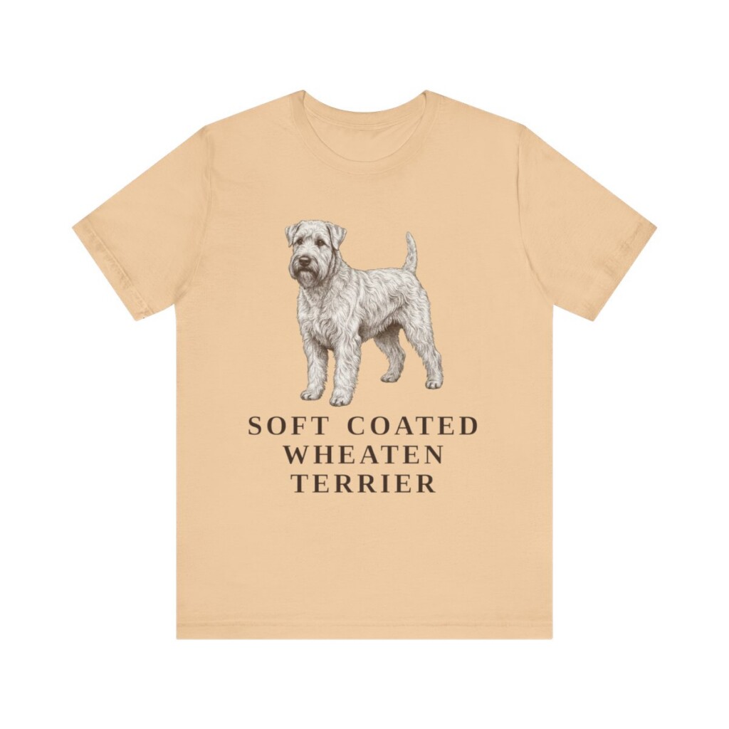 Soft Coated Wheaten Terrier Lover Shirt, Vintage Dog Sketch Tee, Dog Lover Gift