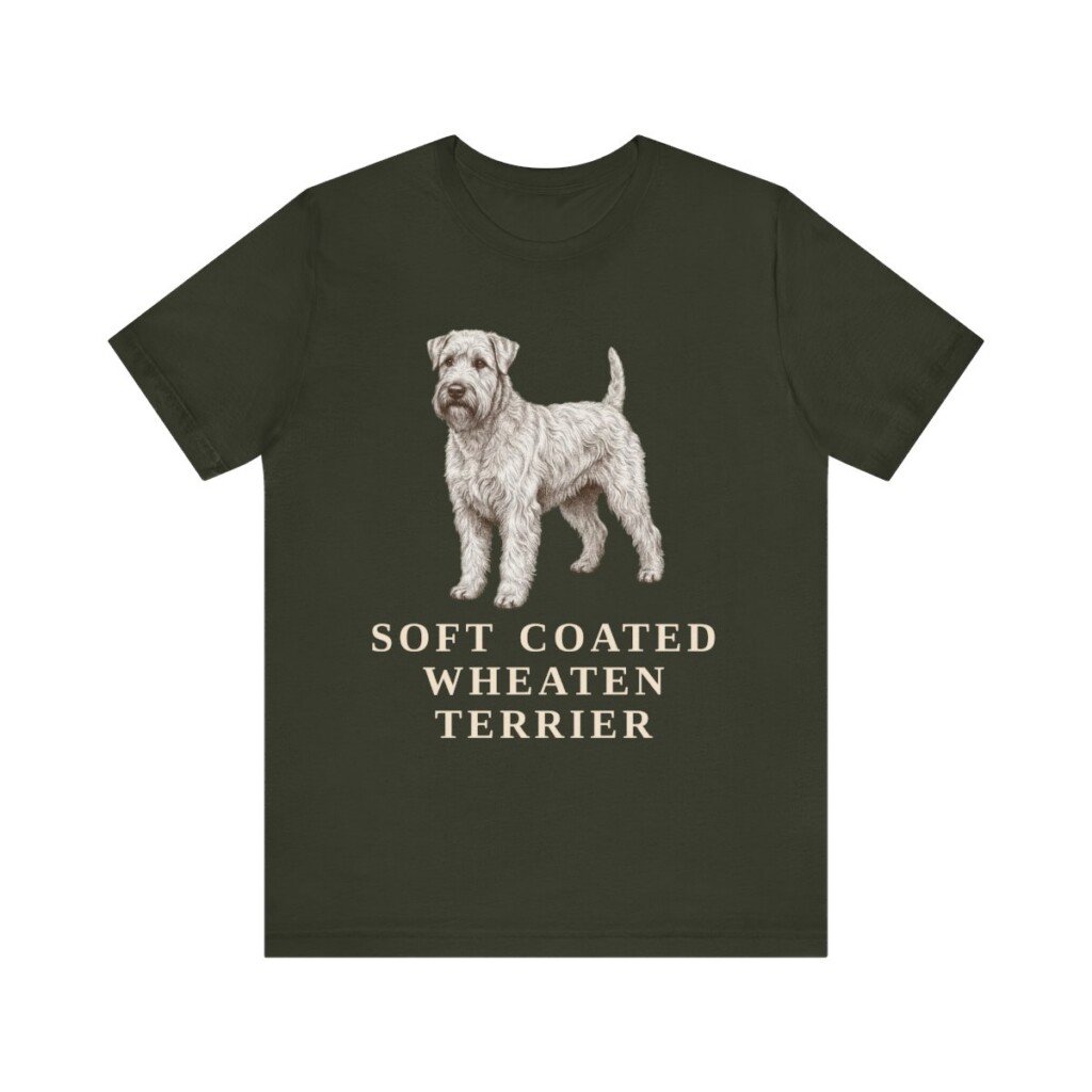 Soft Coated Wheaten Terrier Lover Shirt, Vintage Dog Sketch Tee, Dog Lover Gift