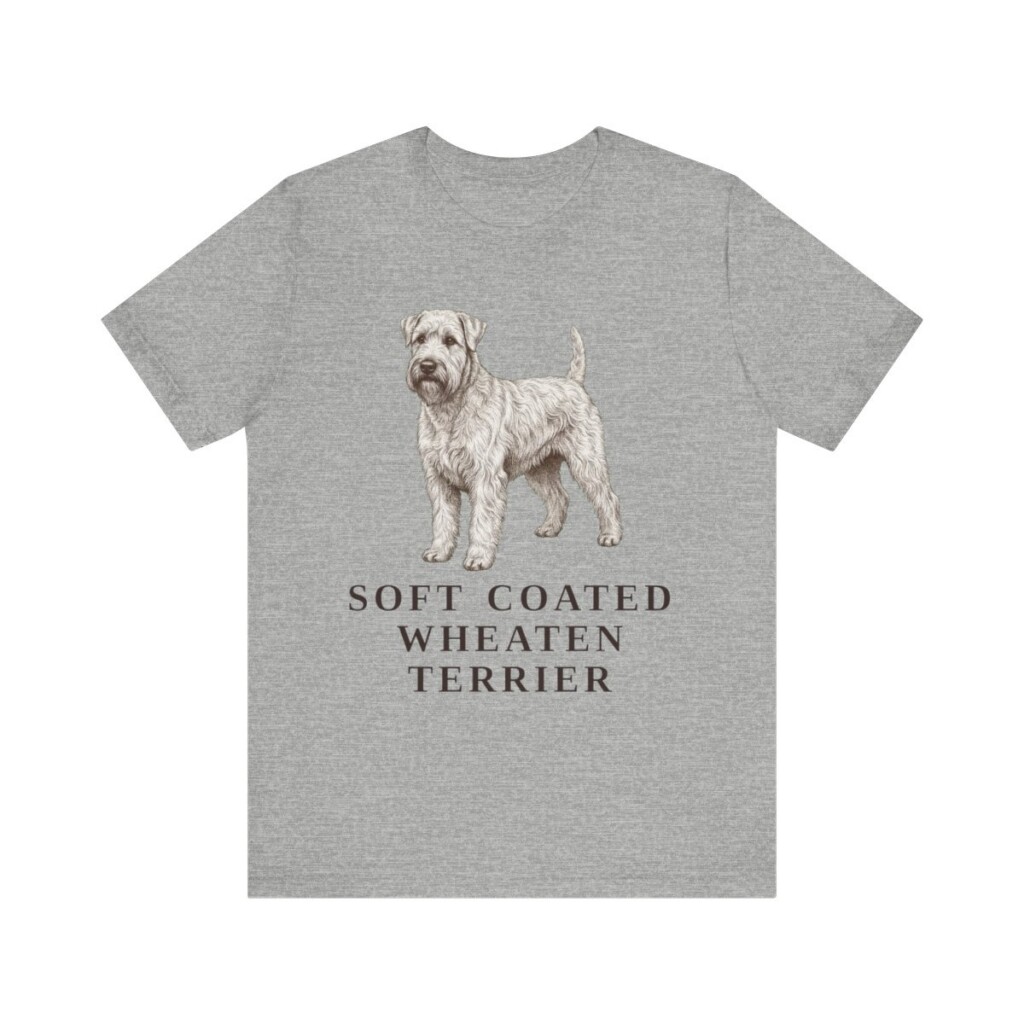 Soft Coated Wheaten Terrier Lover Shirt, Vintage Dog Sketch Tee, Dog Lover Gift