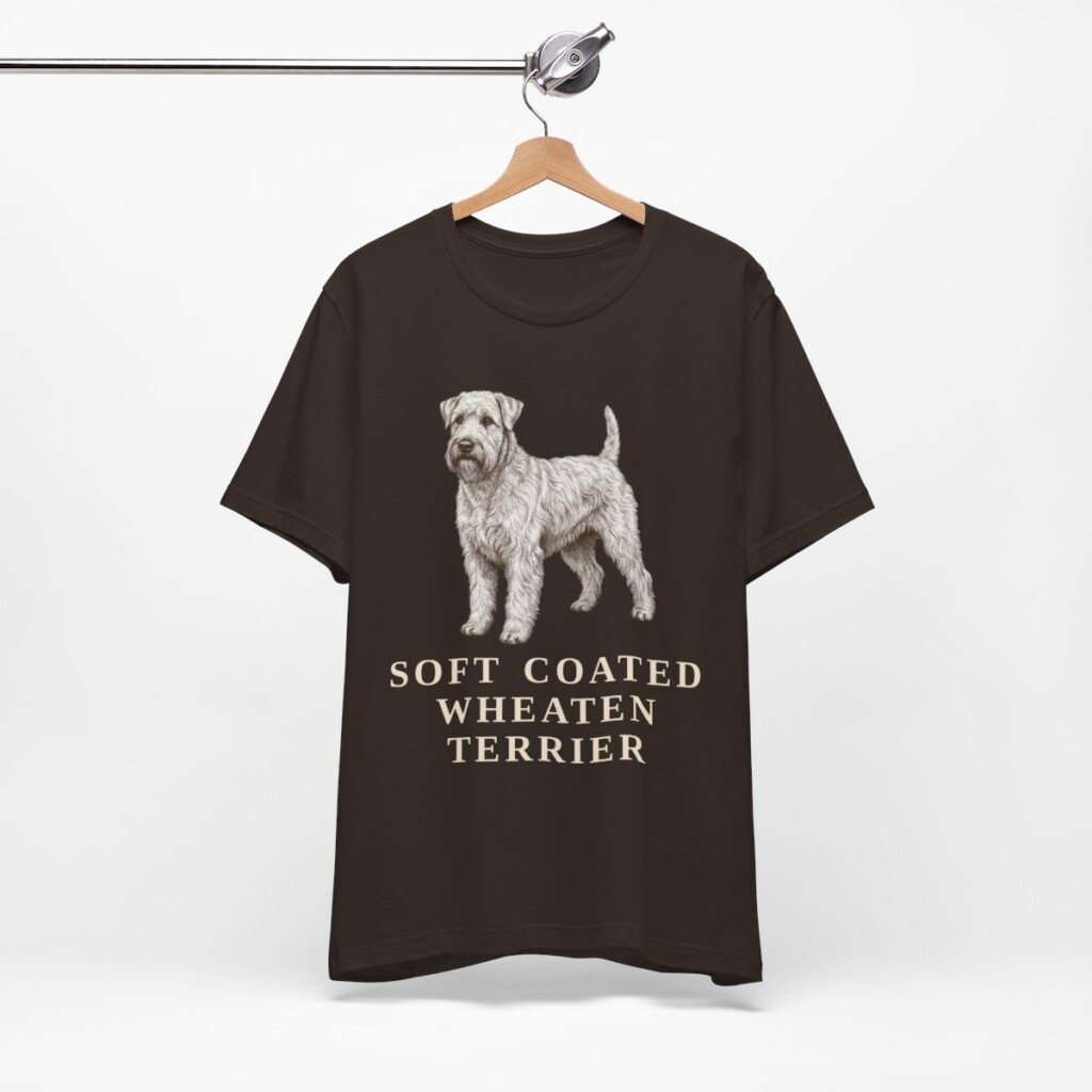 Soft Coated Wheaten Terrier Lover Shirt, Vintage Dog Sketch Tee, Dog Lover Gift