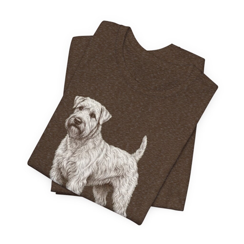 Soft Coated Wheaten Terrier Humor Shirt, Vintage Dog Sketch Tee, Dog Humor Gift