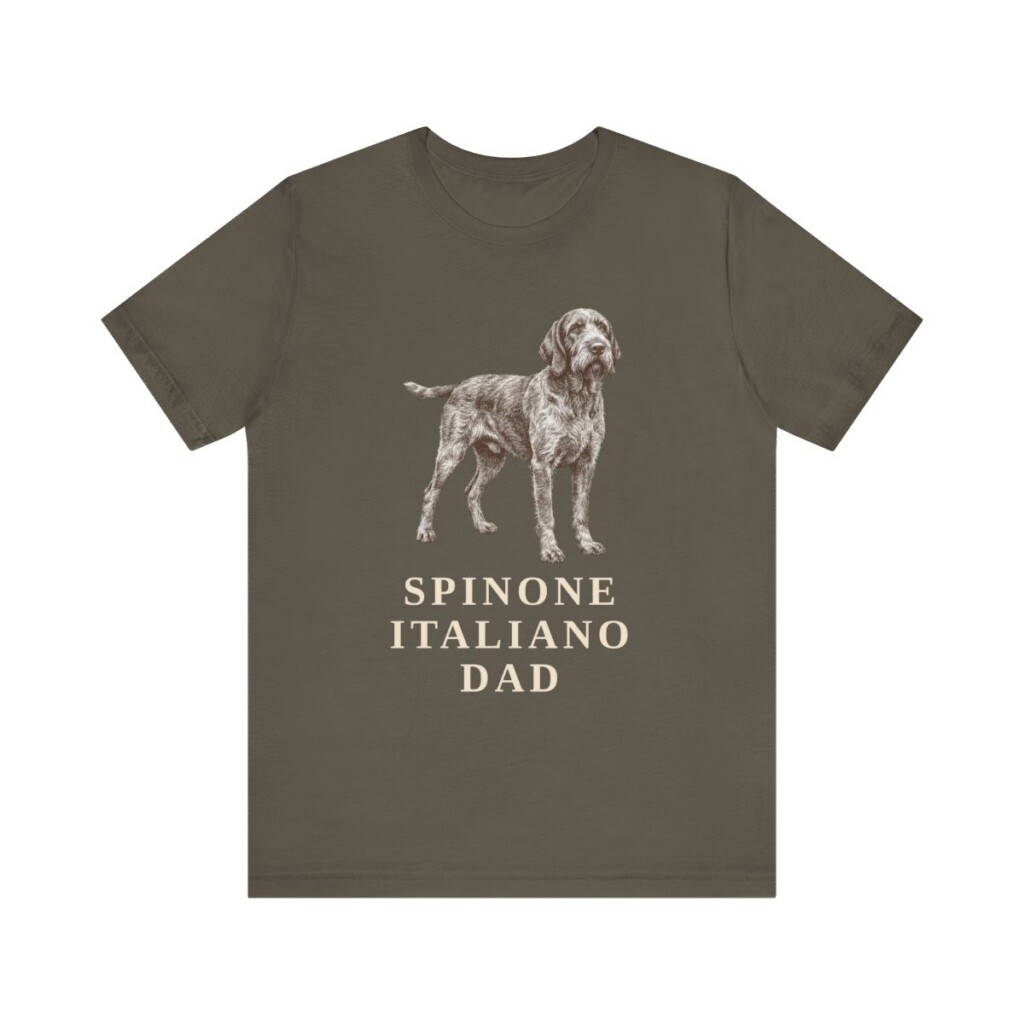 Spinone Italiano Dad Shirt, Vintage Dog Sketch Tee, Dog Dad Gift