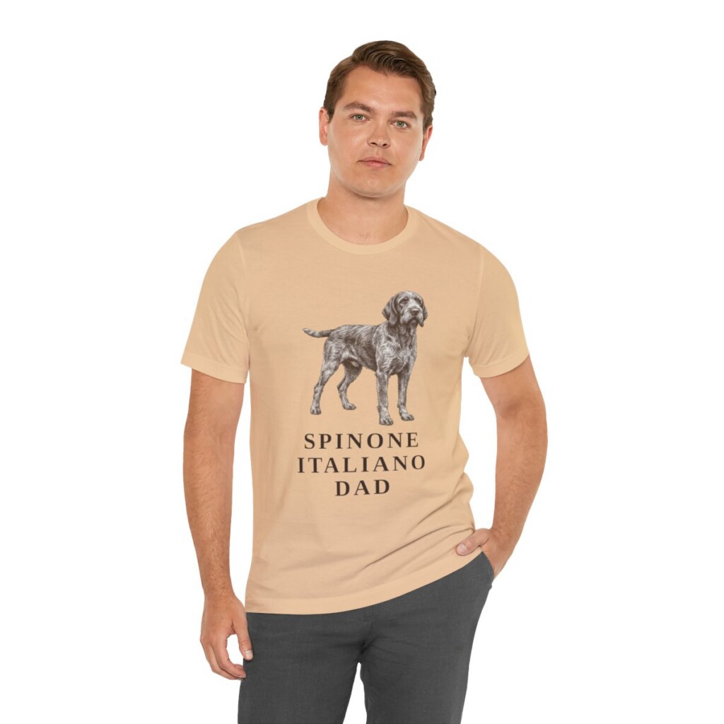 Spinone Italiano Dad Shirt, Vintage Dog Sketch Tee, Dog Dad Gift